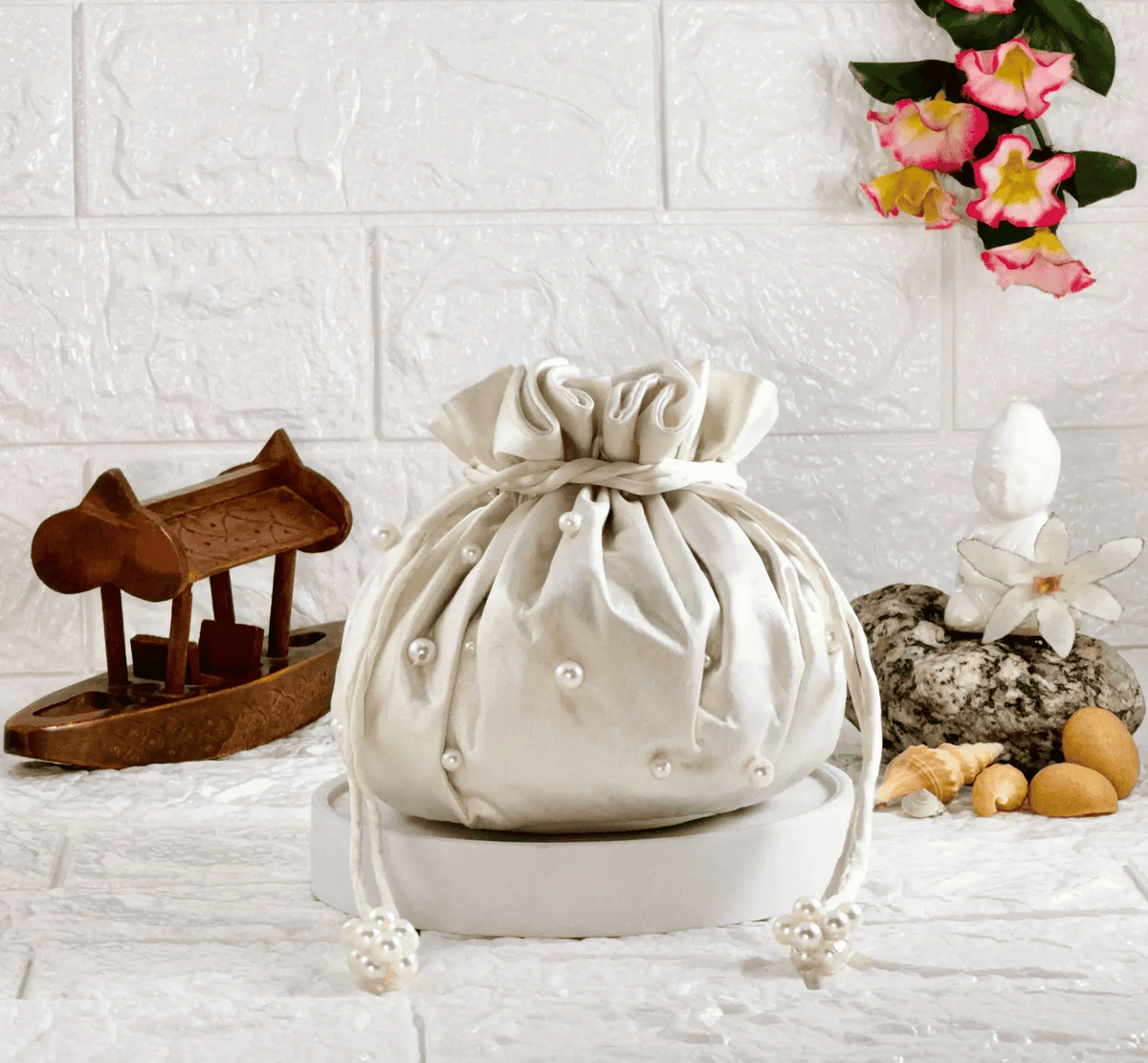 Pearl Serenity Potli Bag
