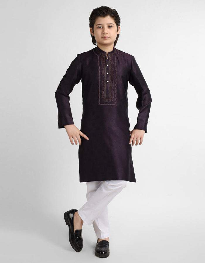 Deep Purple Boys Formal Kurta