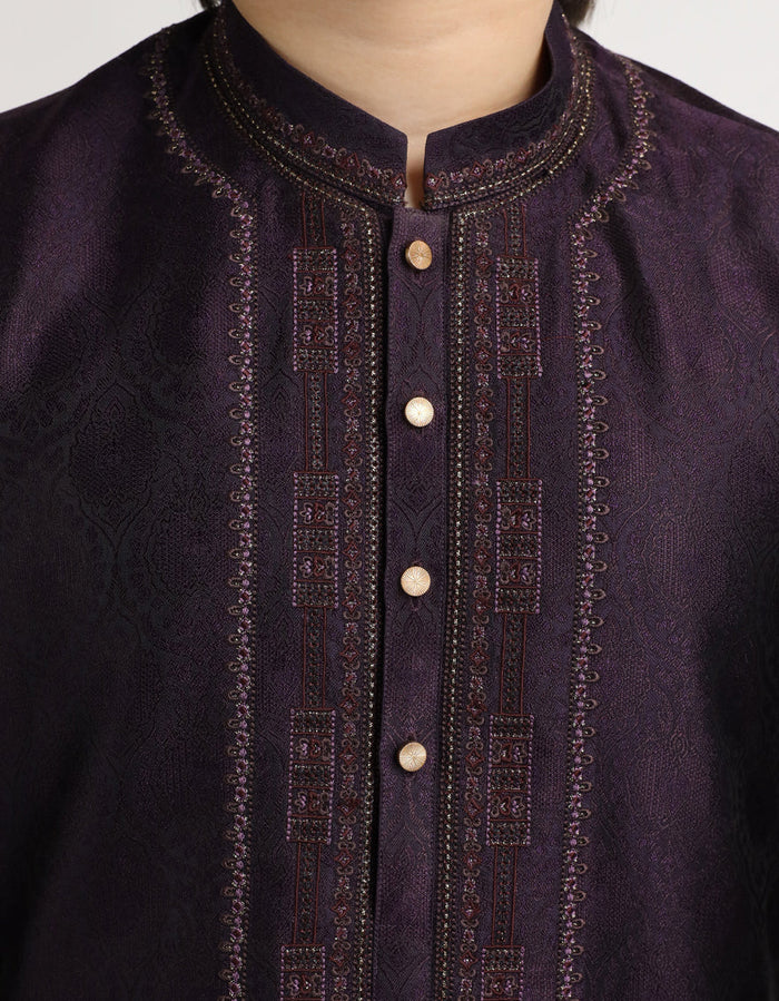 Deep Purple Boys Formal Kurta