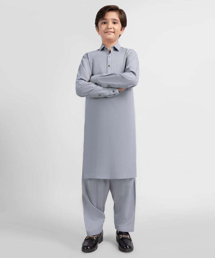 Grey Casual Kameez Shalwar