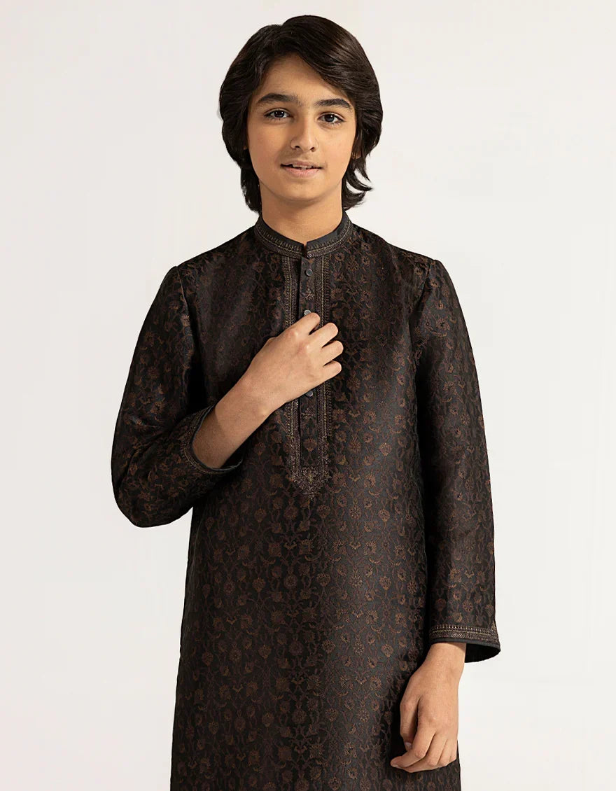 Antique Brown Boys Formal Kurta