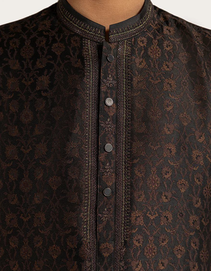 Antique Brown Boys Formal Kurta