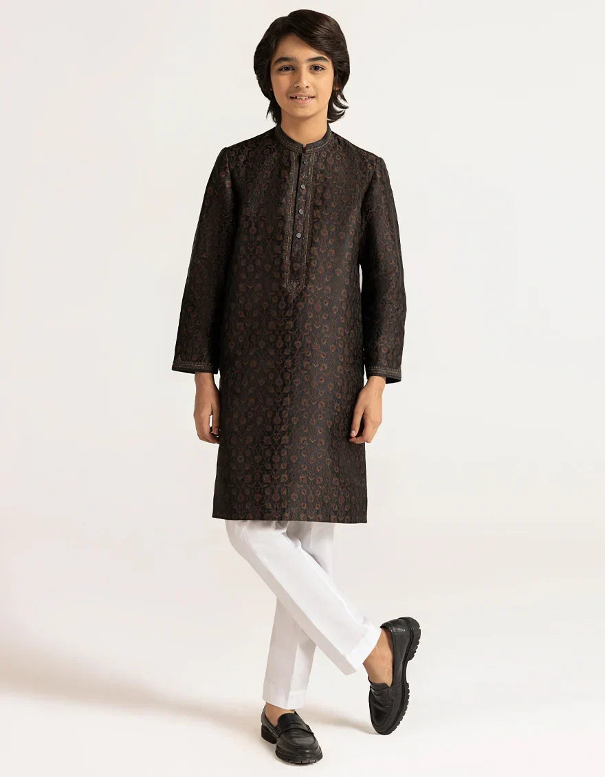Antique Brown Boys Formal Kurta