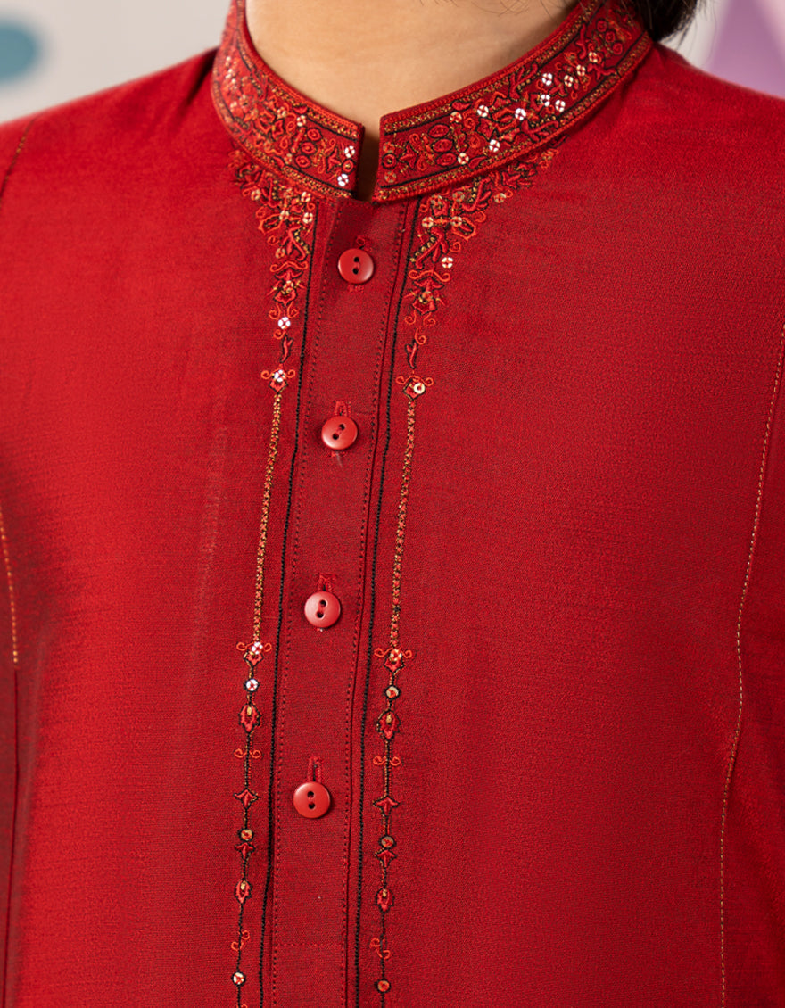 Red Boys Formal Kurta