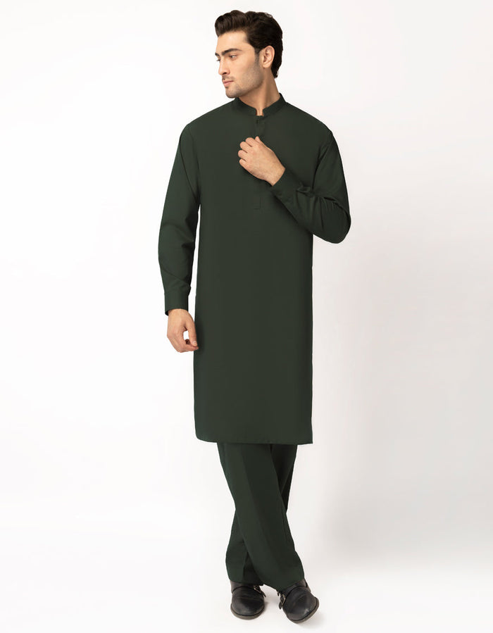 Forest Green Unstitched Fabric