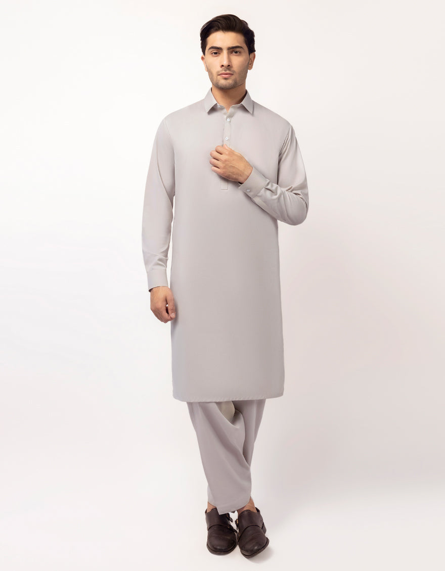 Smoke Grey Unstitched Fabric