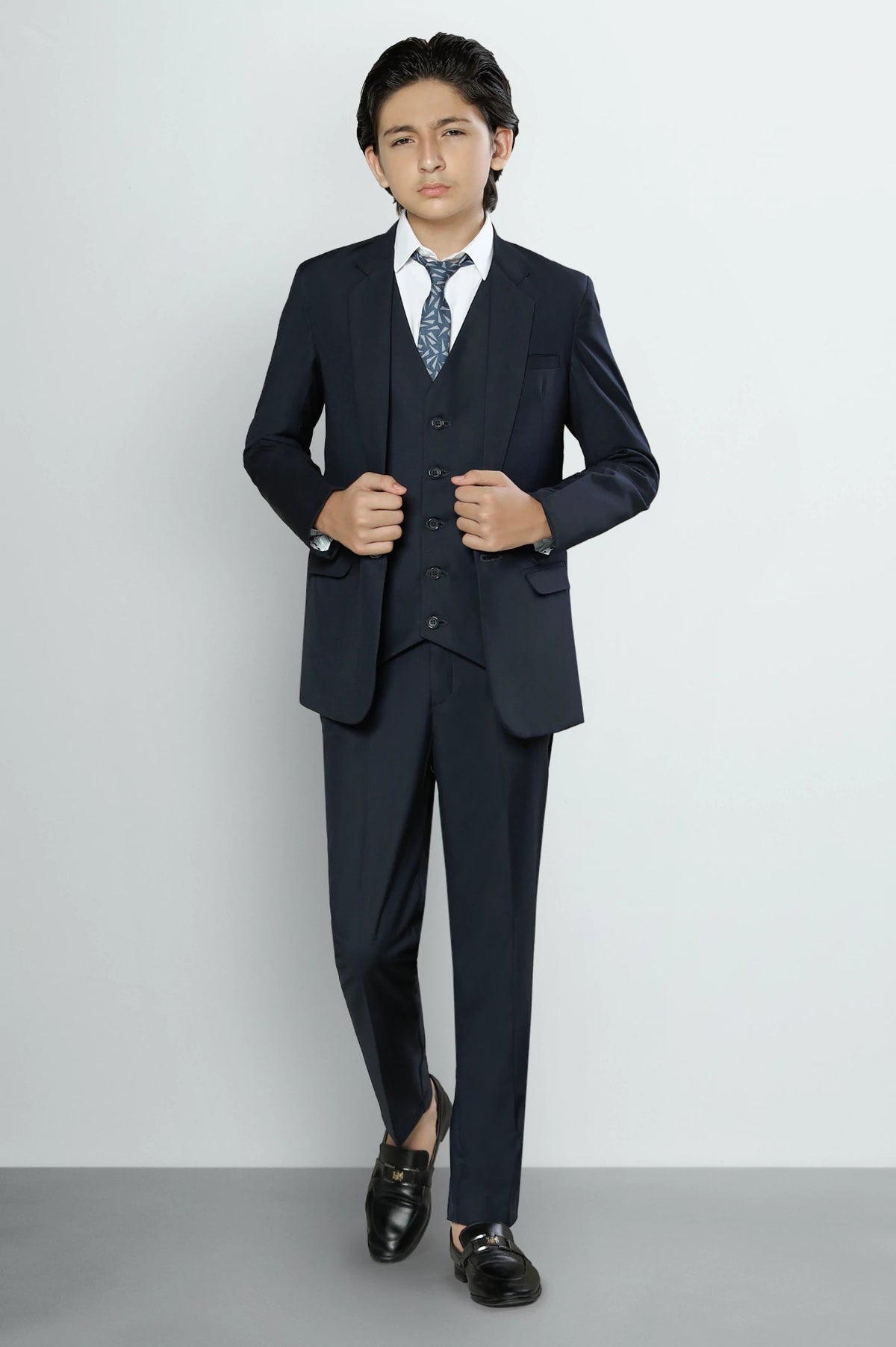 Navy Blue 3-Piece Formal Suiting for Boys