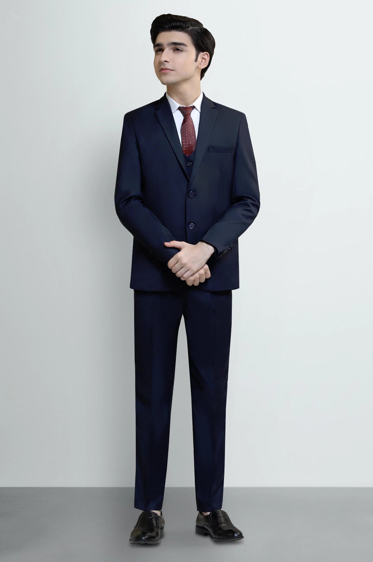 Navy Blue Suiting for Boys