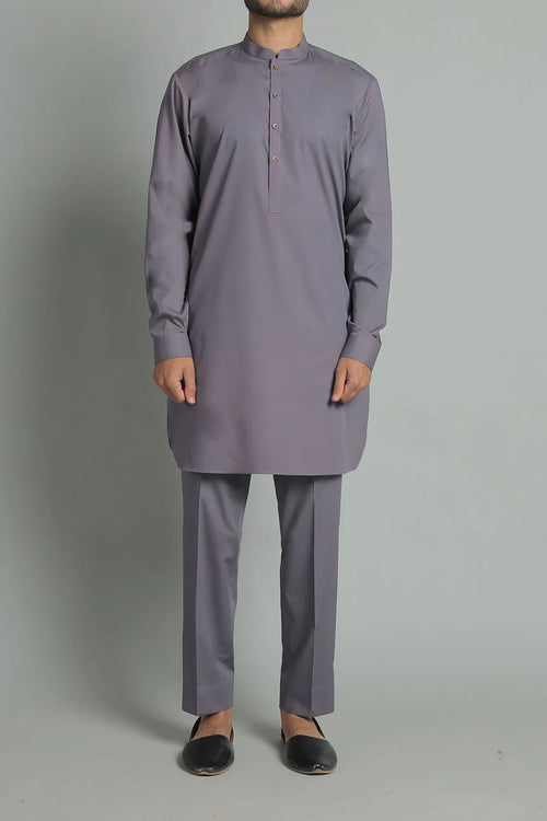 KURTA TROUSER DARK GREY