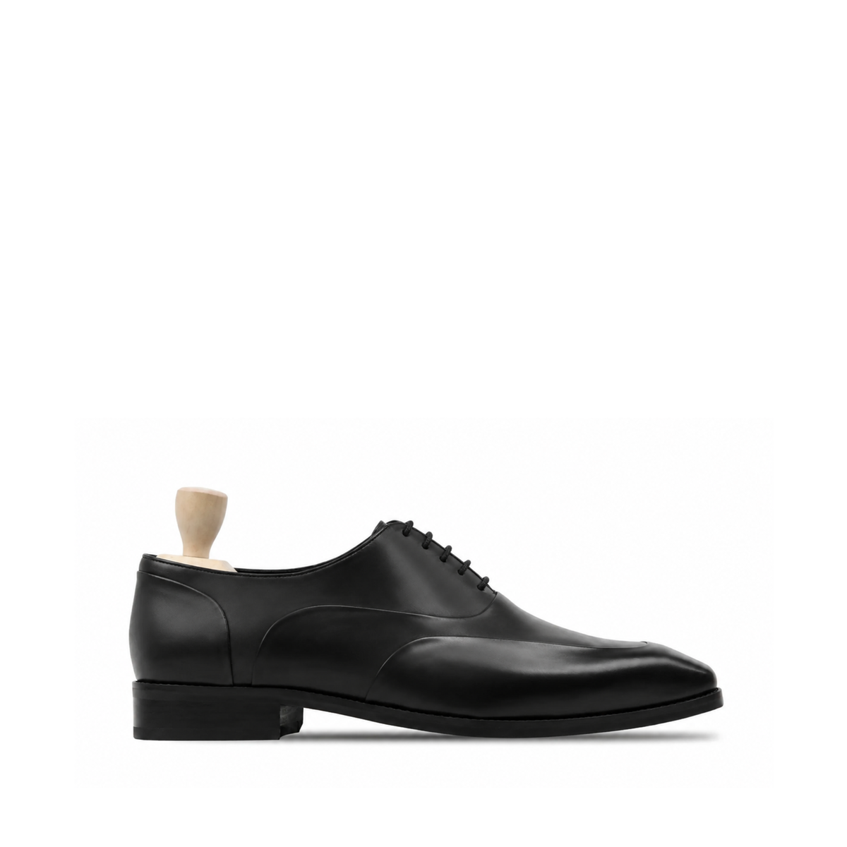 Kabe - Men's Black Calf Leather Oxford Shoe