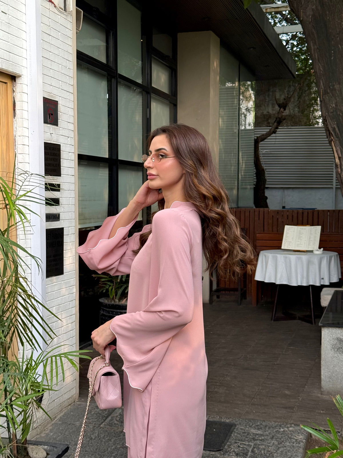 Tea Pink Scallop Set