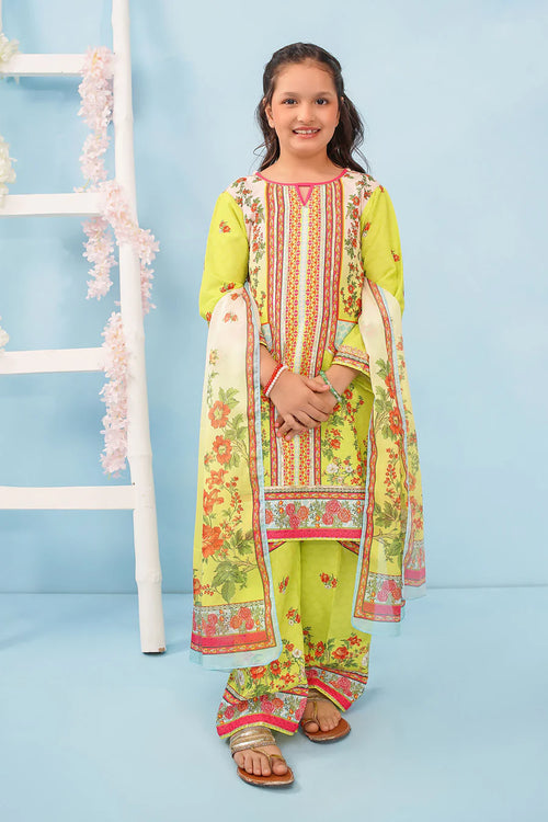 Poly Lawn Digital Printed 3 Pc Suit