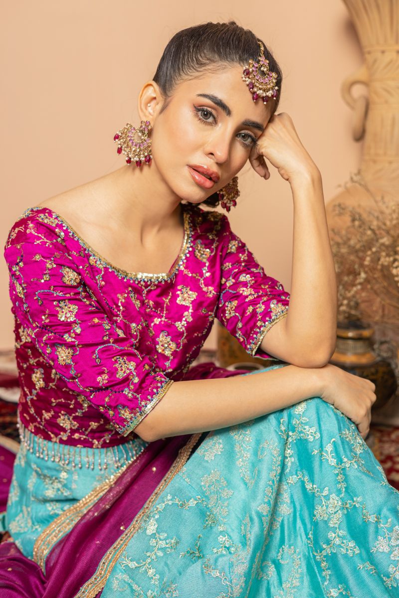 JAMAWAR & SILK NET - 3 PIECE