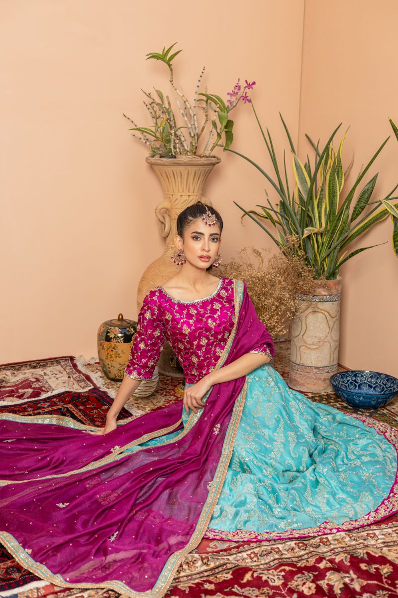 JAMAWAR & SILK NET - 3 PIECE