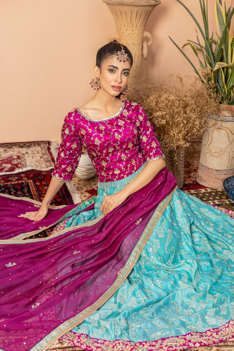 JAMAWAR & SILK NET - 3 PIECE