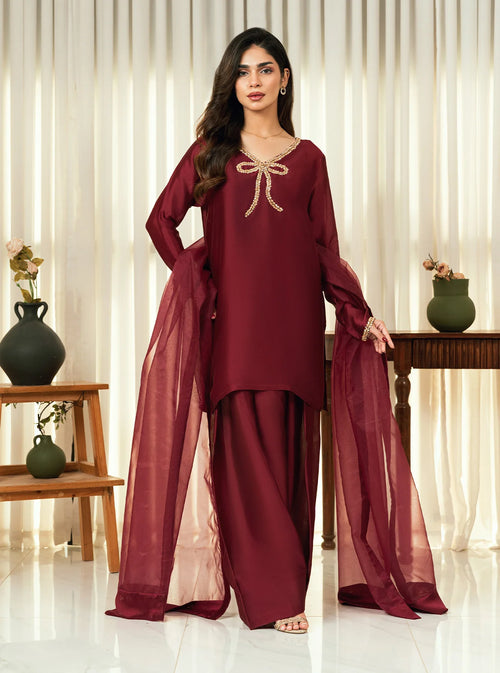 Dilrubah - with Farshi Shalwar - 3 Piece
