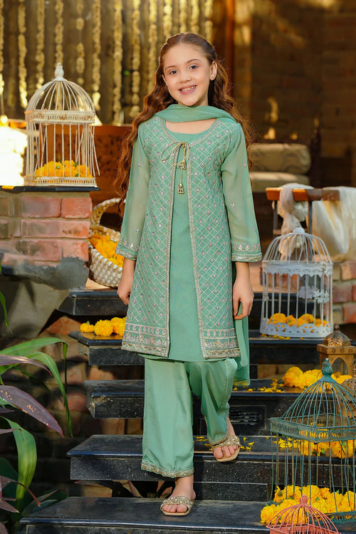 Chiffon Embroidered 3 Pc Suit