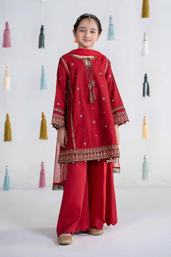 3 PIECE EMBROIDERED YARN DYED SUIT | MKS-EA24-19