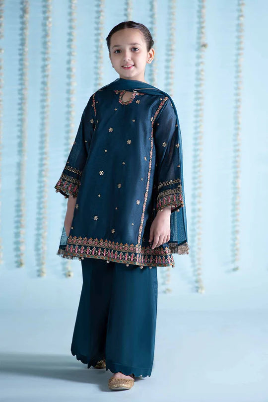 3 PIECE EMBROIDERED YARN DYED SUIT | MKS-EA24-19