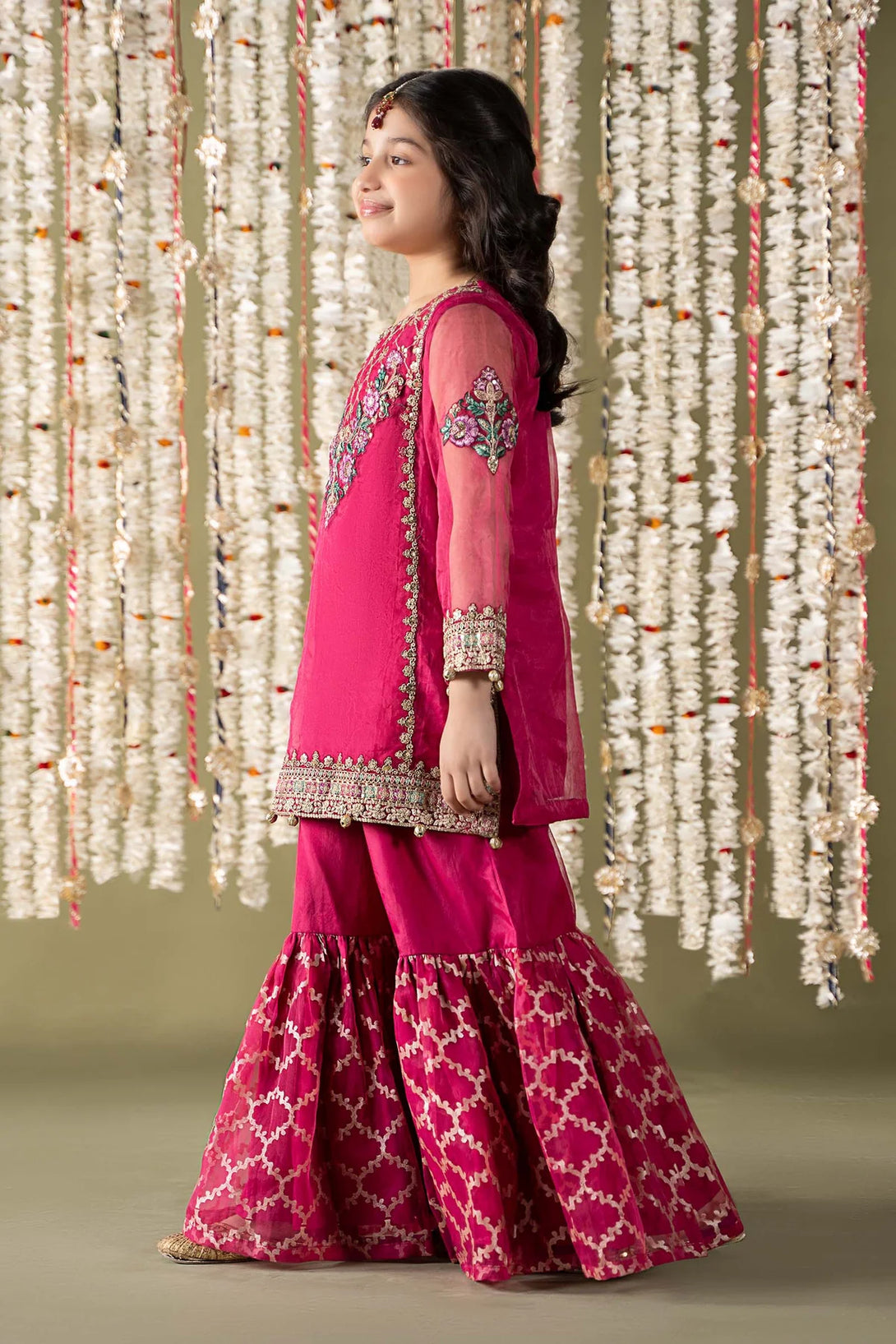 3 Piece Embroidered Organza Suit