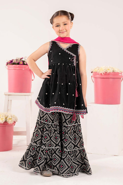 3 Piece Embroidered Lawn Suit-MKD-EF26-19-Black