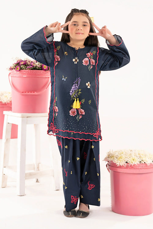2 Piece Embroidered Lawn Suit-MKD-EF26-47-Blue