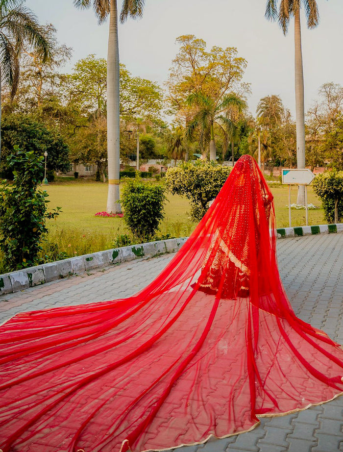 Bespoke Custom Embroidered Nikkah Veil