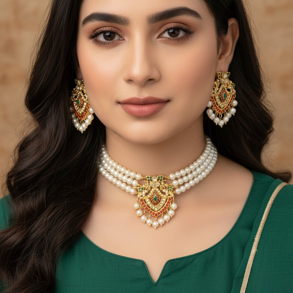 Marquise Oval Choker Set