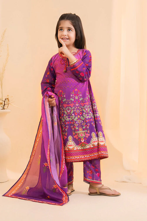 Poly Lawn Digital Printed 3 Pc Suit
