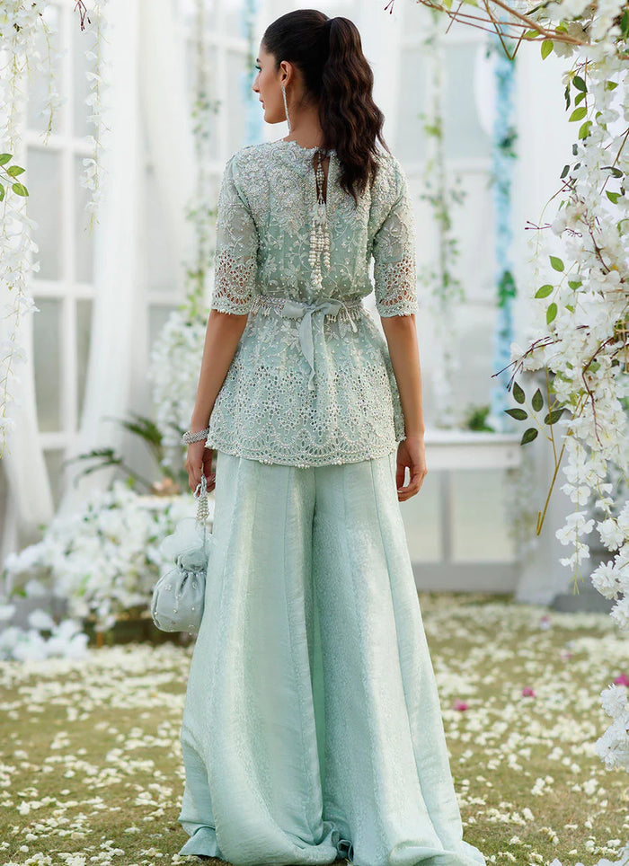 Embellished Pakistani Wedding Dress Designer Peplum Suit
