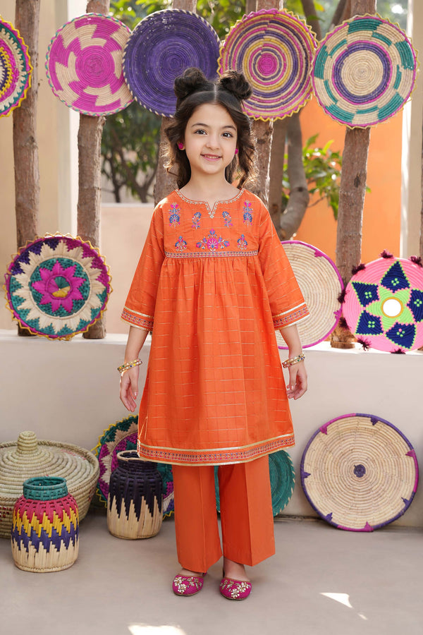 Embroidered Rangeen Kurti Set (RGKS-07)