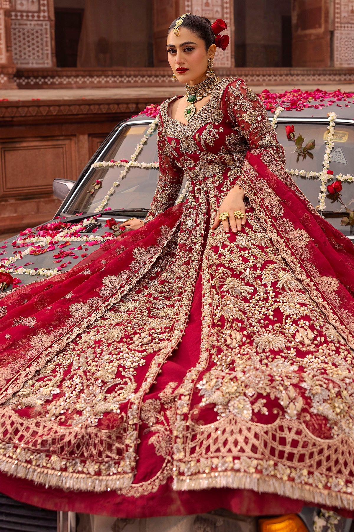 SHANARA EMBROIDERED ORGANZA STITCHED