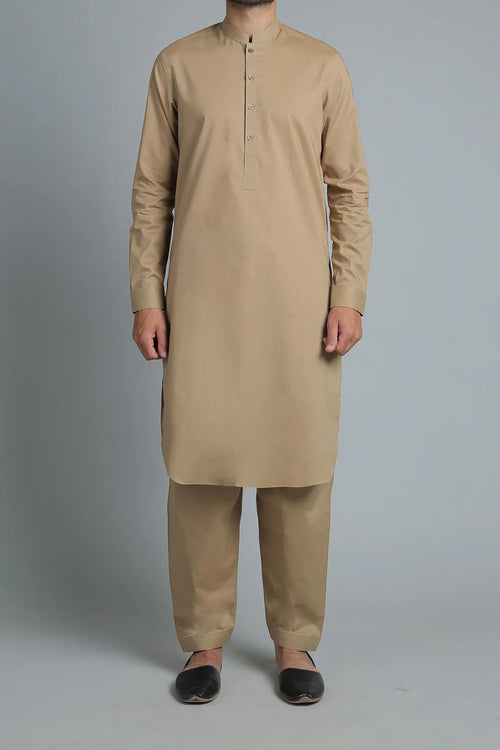 SHALWAR KAMEEZ LIGHT BROWN