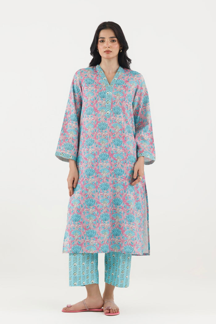 Multi Printed Fancy Dobby Shirt + Culotte