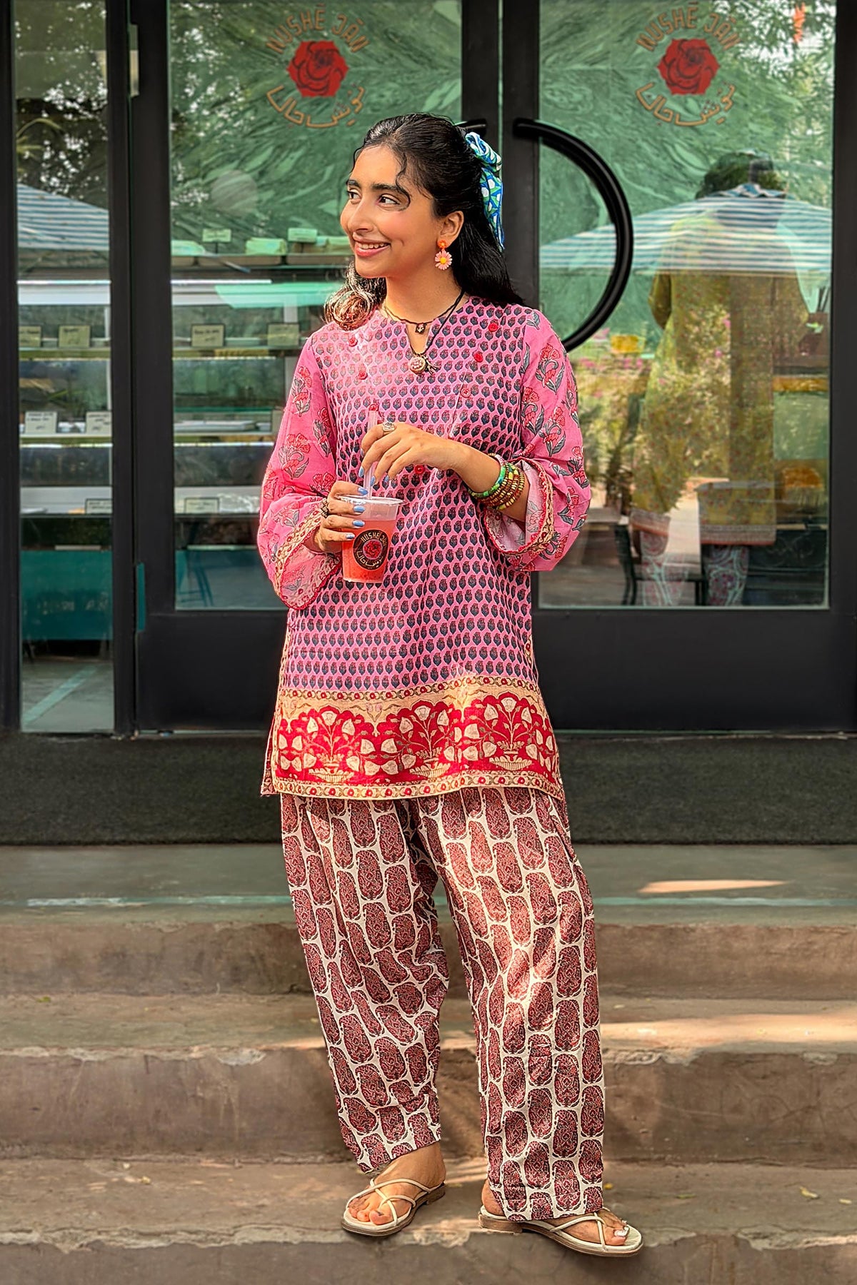 Multi Printed Fancy Dobby Shirt + Shalwar