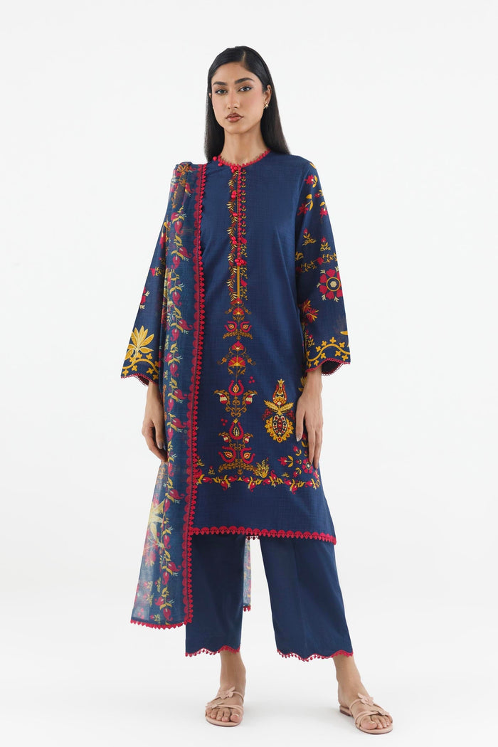 Multi Printed Lawn Suit