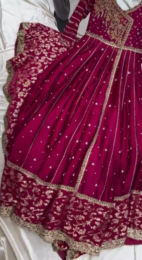 Maroon Majestic Angrakha