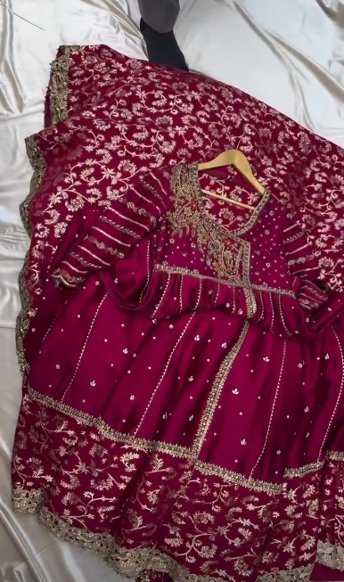 Maroon Majestic Angrakha