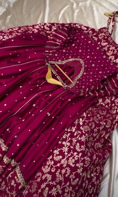 Maroon Majestic Angrakha