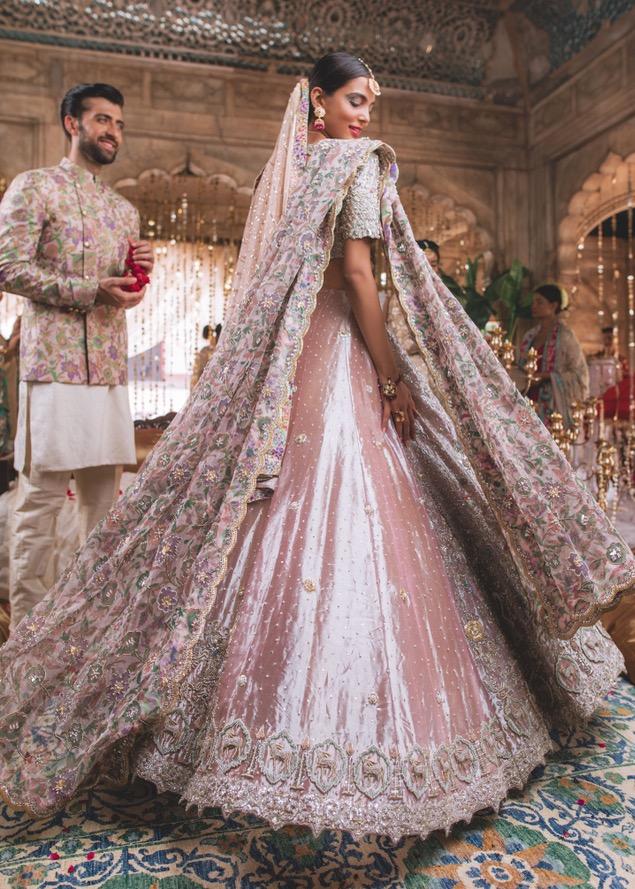 Pakistani Bridal Dress in Wedding Lehenga Choli Style