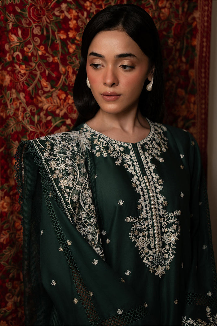 Vintage Green 3 Piece Embroidered Suit