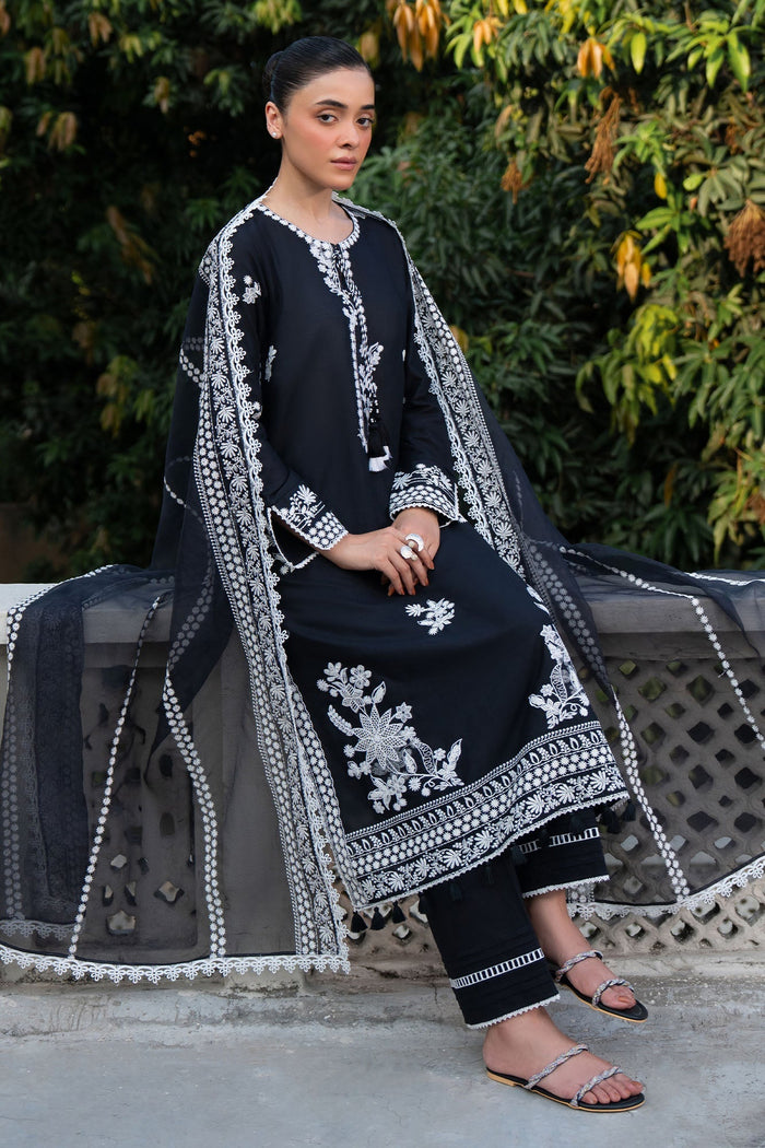 Raven Breeze 3 Piece Embroidered Suit