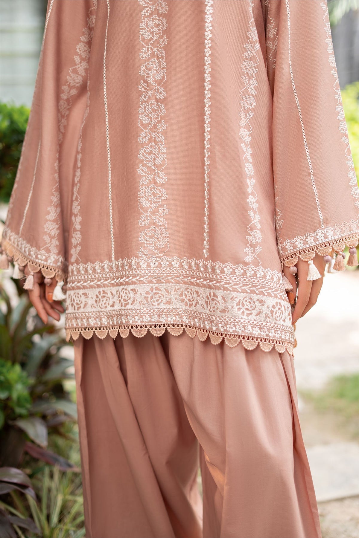 Rosette Haze 3 Piece Embroidered Suit