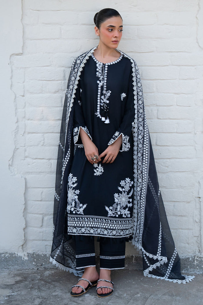 Raven Breeze 3 Piece Embroidered Suit