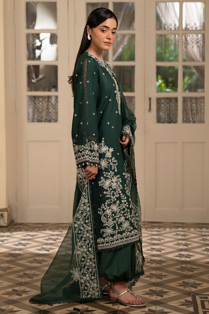 Vintage Green 3 Piece Embroidered Suit