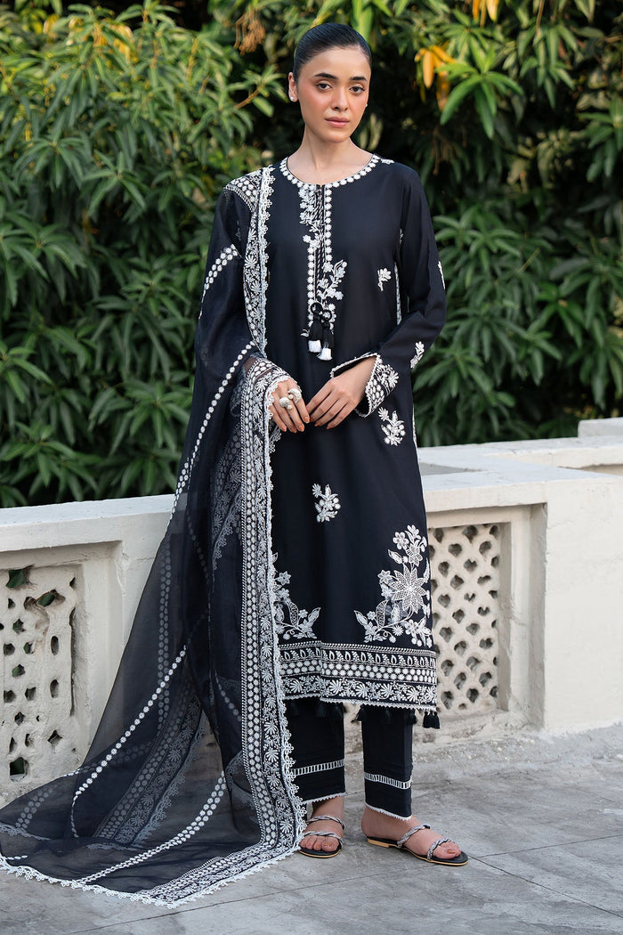 Raven Breeze 3 Piece Embroidered Suit