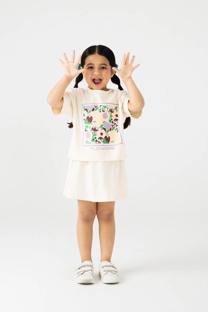 Girls Gentle Petal Jersey Co-ord Set