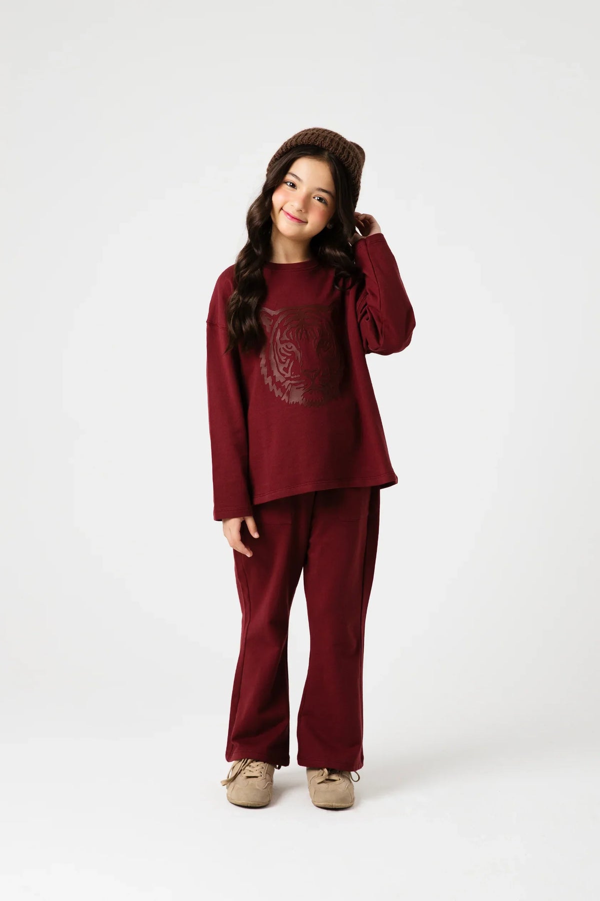 Girls Wild Chocolate Terry Co-ord Set