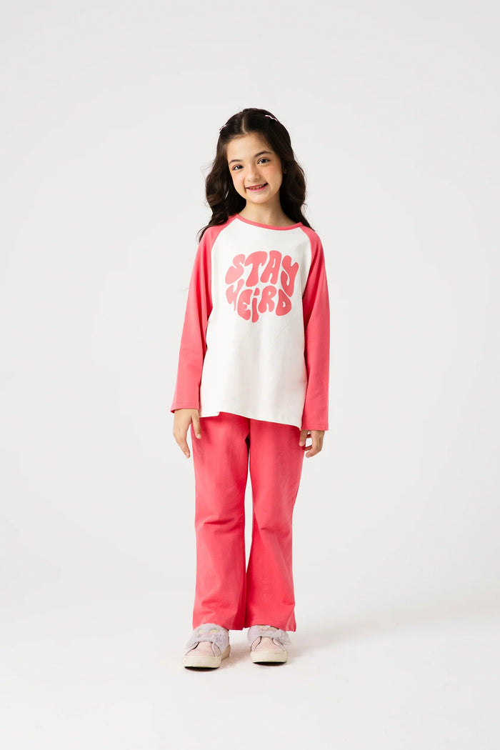 Girls Sunkist Spirit Raglan Co-ord Set
