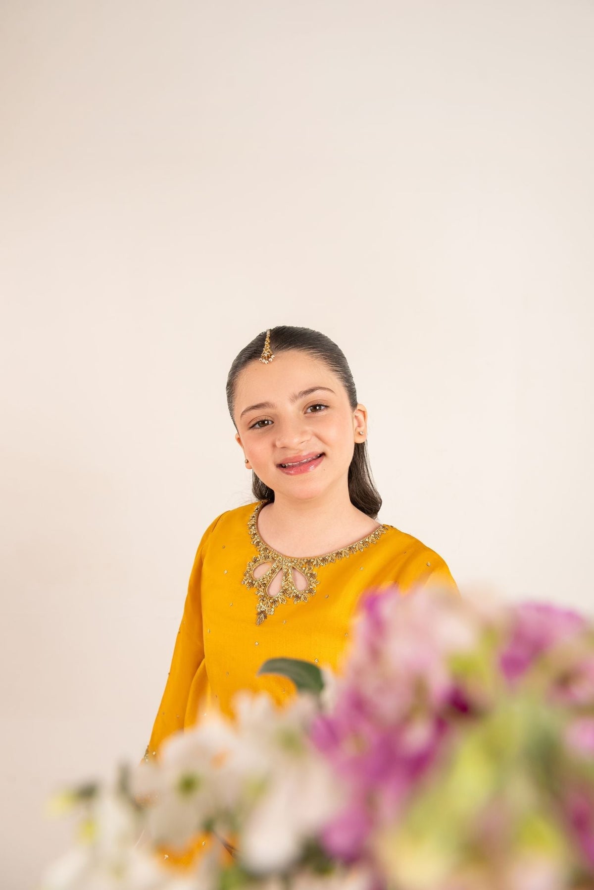 Inaya Mustard Yellow Gotah